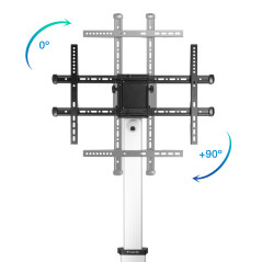 TooQ Hera 2,18 m (86") Nero, Argento