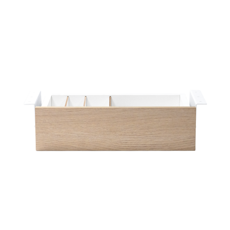 Cajon phoenix para escritorio artisan combinacin blanco y madera natural