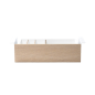 Cajon phoenix para escritorio artisan combinacin blanco y madera natural