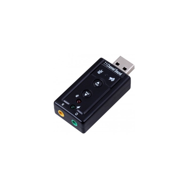 Adaptador de audio ewent ew3762 7.1 -  usb 2.0