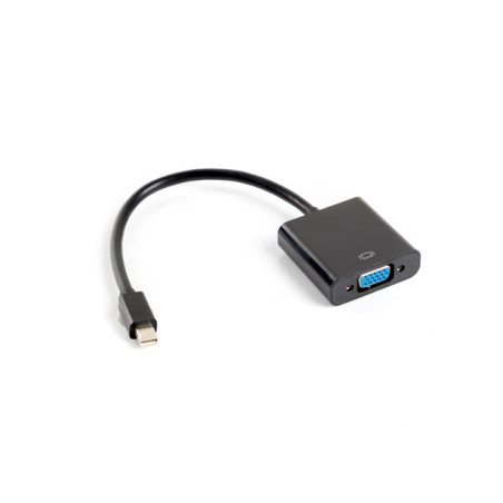 Adaptador lanberg minidisplayport macho -  vga hembra 20cm negro