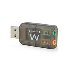 Adaptador de audio ewent sonido virtual 3d 5.1 -  usb 2.0