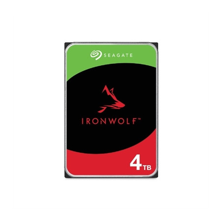 Disco duro interno hdd seagate ironwolf nas st4000vn006 4tb 3.5 pulgadas 5400rpm -  256mb -  sata 6gb - s