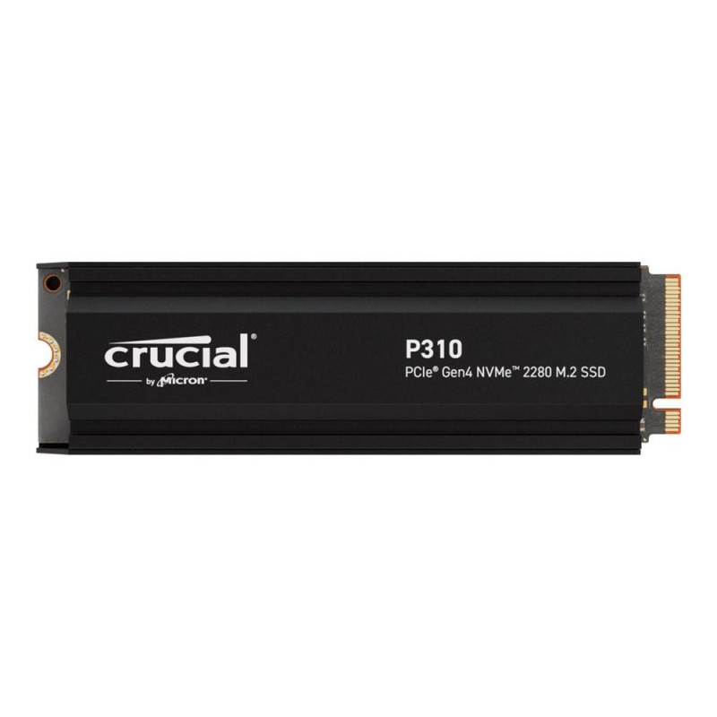 Disco duro interno solido ssd crucial p310 1tb m.2 nvme pci express 4.0 heatsink