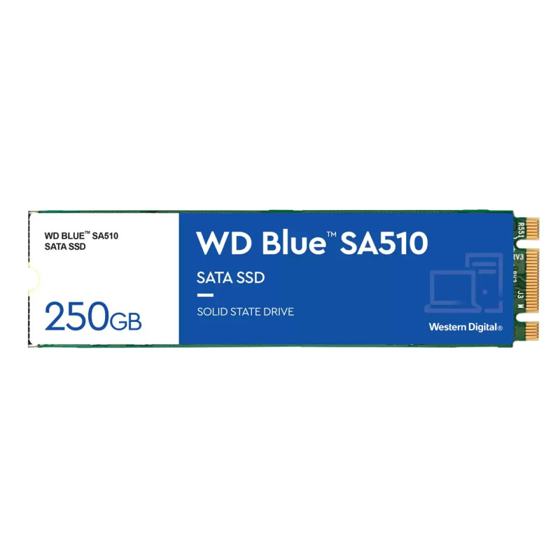 Disco duro interno ssd wd western digital blue sa510 wds250g3b0b 250gb m.2 2280 sata3