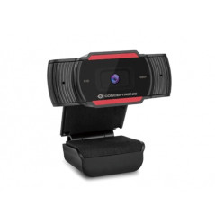 Webcam fhd conceptronic amdis04r - 1080p -  usb - 30 fps - angulo vision 65 - foco fijo - microfono integrado