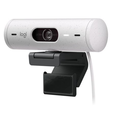 Webcam logitech brio 500 blanco crudo full hd -  usb tipo c