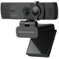 Webcam 4k conceptronic amdis07b 8.3mp -  4k ultra hd - usb - angulo vision 80 - enfoque automatico - doble microfono integrado