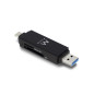 Lector de tarjetas compacto ewent usb 3.1 gen 1 tipo c - tipo a