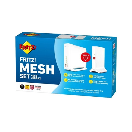 Kit wifi mesh fritz! set 4060 + 3000 ax int