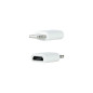 Adaptador lightning a micro usb nanocable -  macho - hembra -   blanco