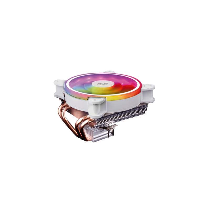 Ventilador disipador cpu mars gaming mcpu220 120mm argb blanco
