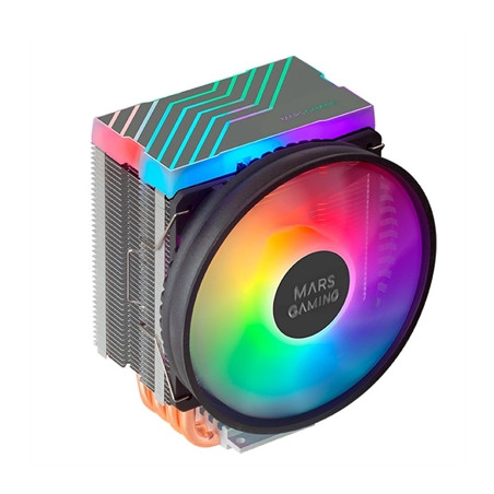 Ventilador disipador cpu mars gaming mcpu44 110mm  dual argb