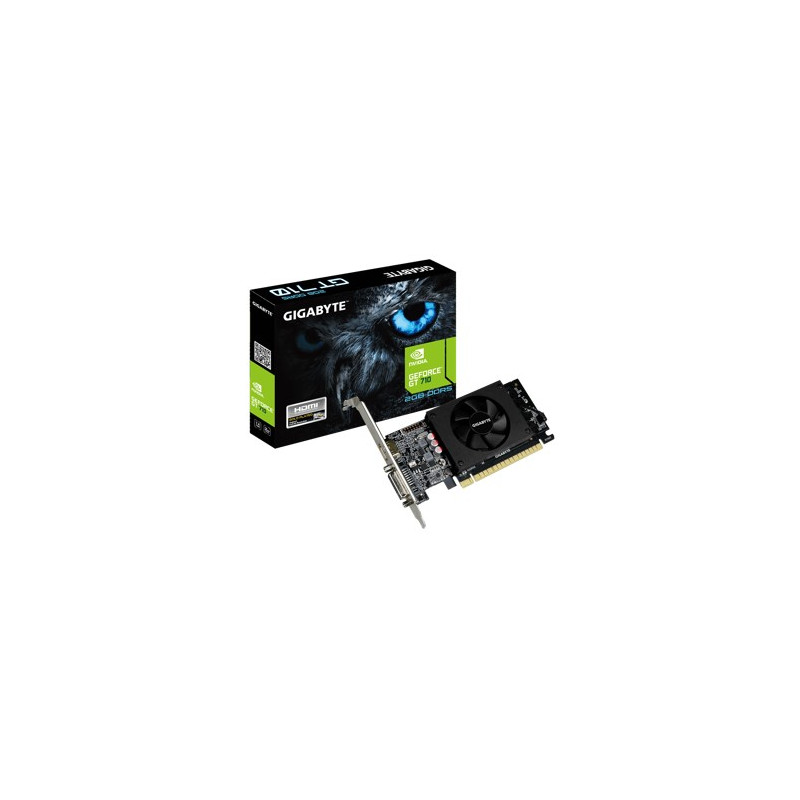 Tarjeta grafica gigabyte nvidia g - force gt 710 - d5 2gb gddr5 dual - link dvi - i hdmi