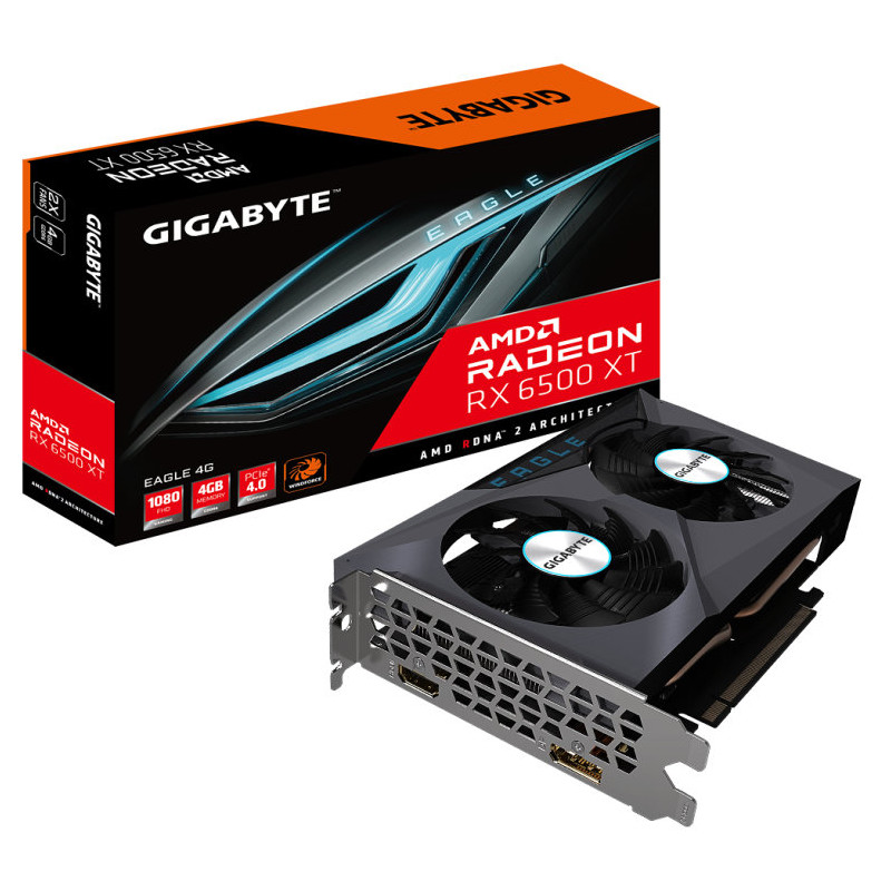 Tarjeta grafica gigabyte radeon rx 6500 xt eagle 4gb