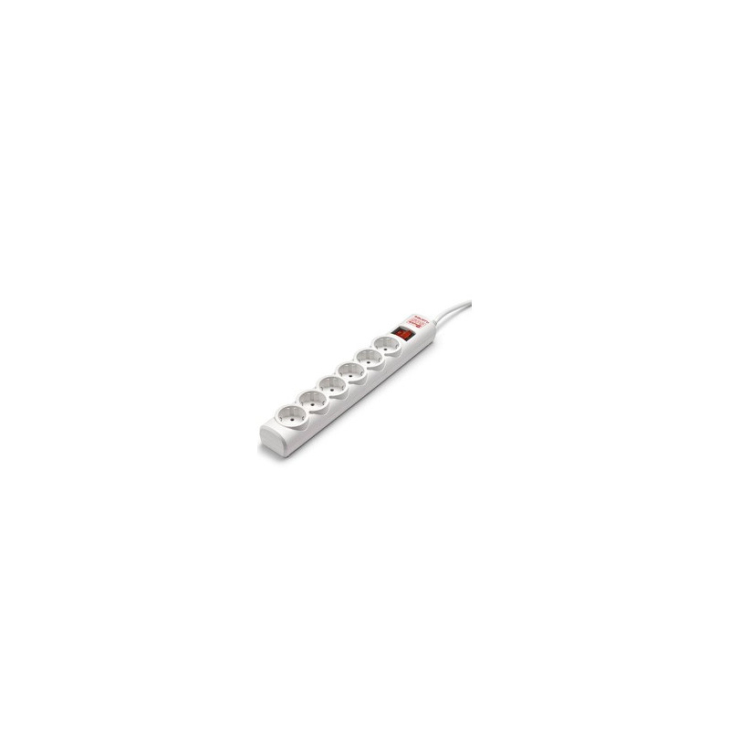 Regleta salicru sps.safe 6 6 tomas schuko proteccion infantil interruptor luminoso