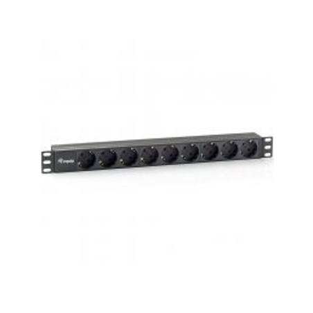 Regleta alimentacion equip rack 19 pulgadas 1u 9 tomas 3500w cable 1.8m