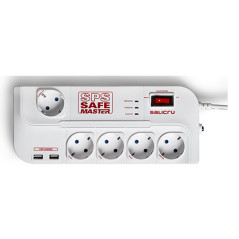 Regleta salicru sps.safe master proteccion inteligente 5 tomas schuko hub usb