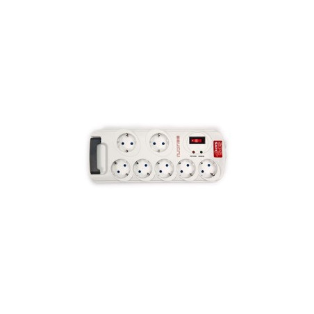 Regleta salicru sps.safe 7 7 tomas schuko proteccion infantil interruptor luminoso