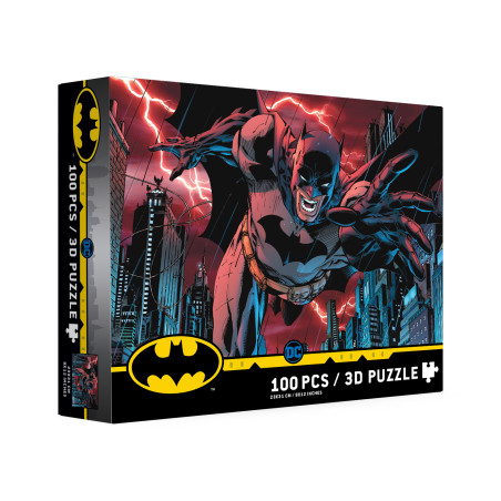 Puzle 100 efecto 3d batman ciudad universo dc