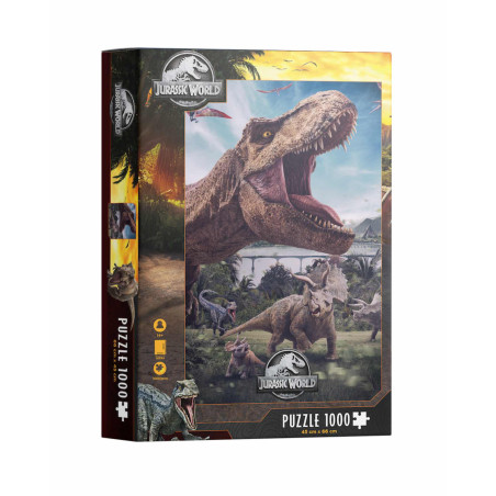 Puzzle 1000 poster compo rex jurassic world