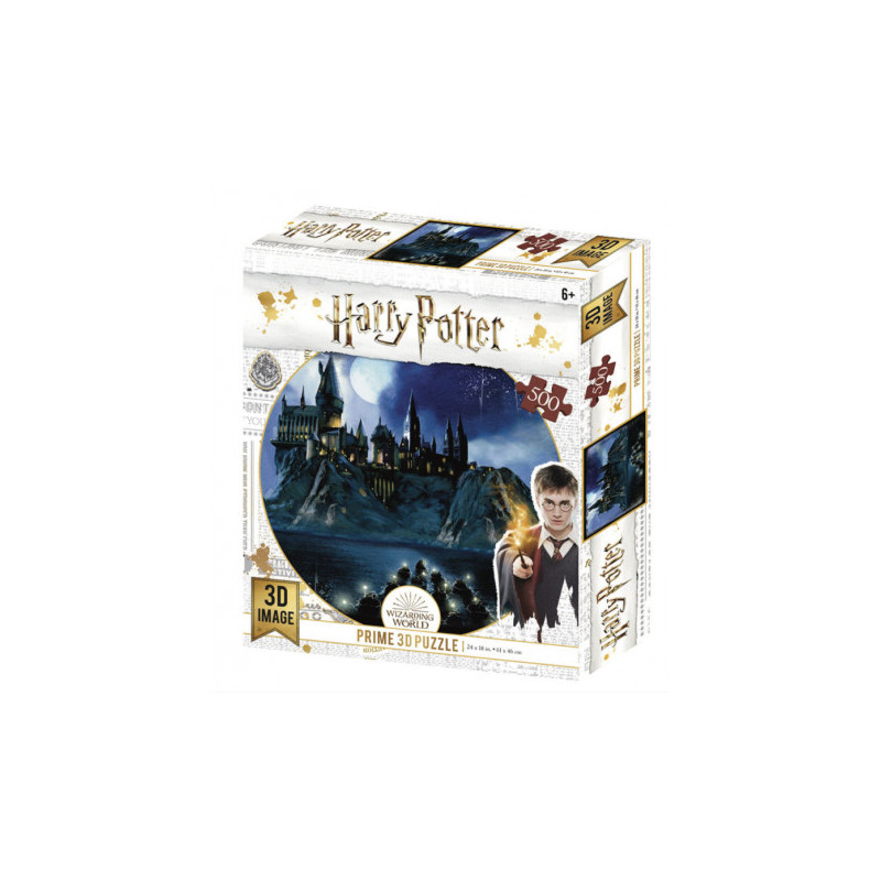 Puzzle 3d lenticular harry potter hogwarts 500 piezas
