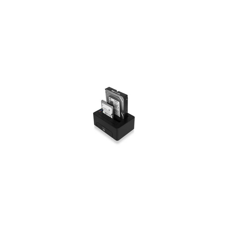 Estacion de acoplamiento ewent para unidad de disco duro y de estado solido sata 2.5 pulgadas y 3.5 pulgadas -  usb 3.0