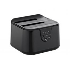 Base dock discos sata conceptronic 2 bahias 2.5 pulgadas -  3.5 pulgadas - usb tipo c - sata - funcion clonacion