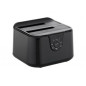 Base dock discos sata conceptronic 2 bahias 2.5 pulgadas -  3.5 pulgadas - usb tipo c - sata - funcion clonacion