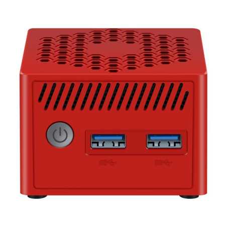 Mini ordenador leotec lempc14r n100 16gb 256gb rojo - windows 11 pro preinstalado - licencia de activacion no incluida