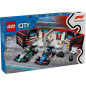 Lego city formula 1 garaje con coche mercedes - amg y alpine