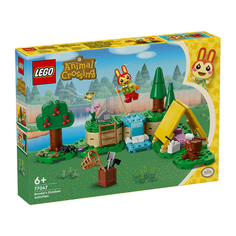 Lego animal crossing actividads al aire libre con coni
