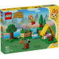 Lego animal crossing actividads al aire libre con coni