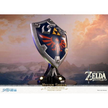 Replica primero 4 figuras colección de edición la leyenda de zelda aliento del escudo salvaje hyliano