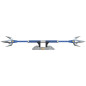 Replica hasbro escala 1:1 blue ranger lanza de poder deluxe power rangers lightning collection