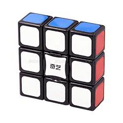 Cubo de rubik qiyi super floppy 3x3x1 bordes negros