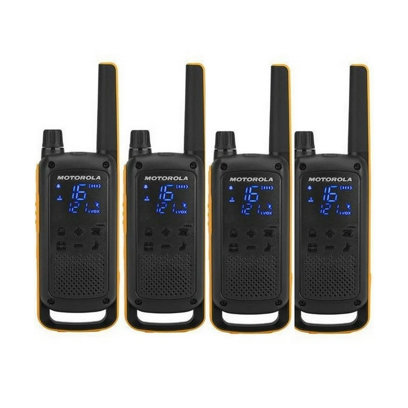 Walkie talkie motorial t82 extreme pack 4unidades hasta 10km