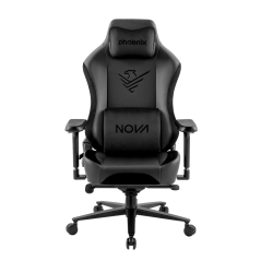 Nova silla gaming alta gama fabricada en cuero negro