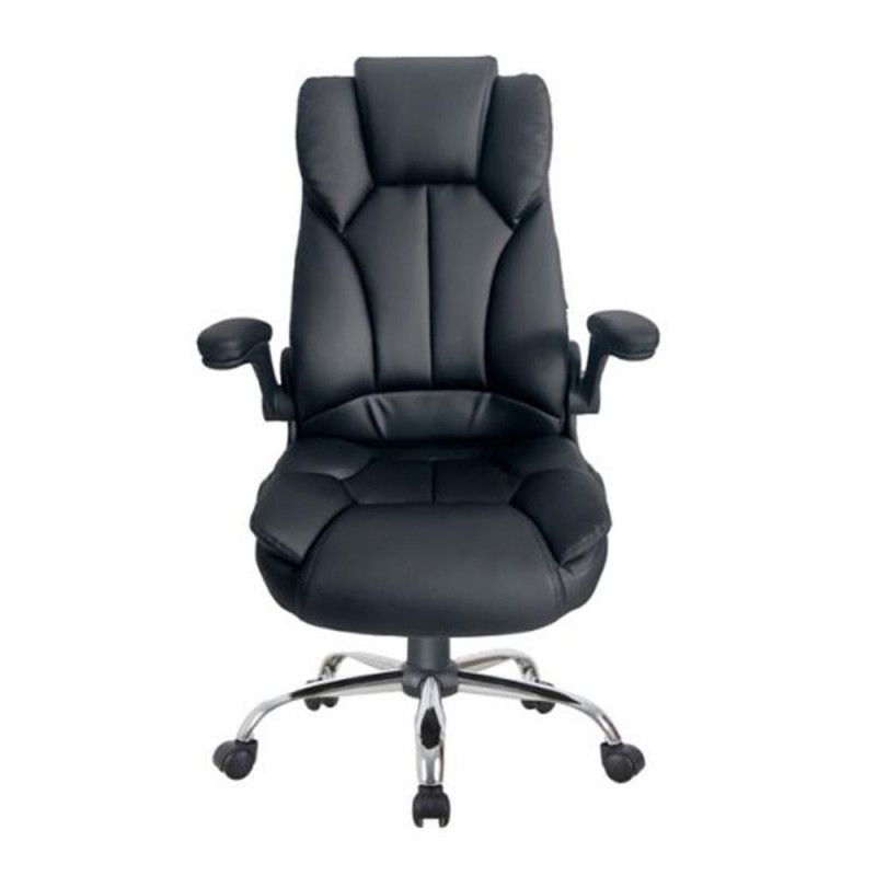 Silla de oficina equip  651006 negra respaldo acolchado ergonomica