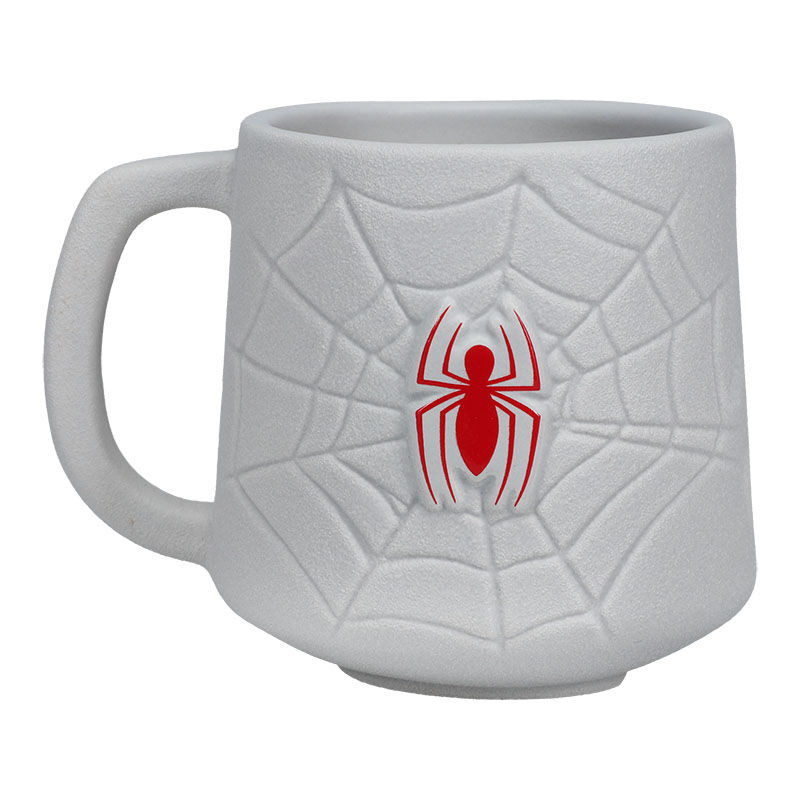 Taza 3d paladone marvel telaraa y logo spider - man 350 ml