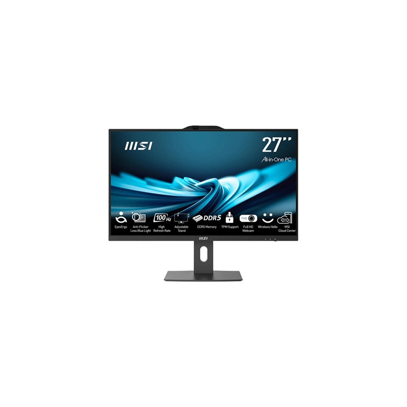 Ordenador all in one aio msi ap272p - 483es i5 - 14400 8gb 512gb w11h 27 pulgadas negro