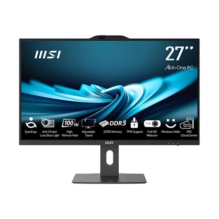 Ordenador all in one aio msi ap272p - 483es i5 - 14400 8gb 512gb w11h 27 pulgadas negro