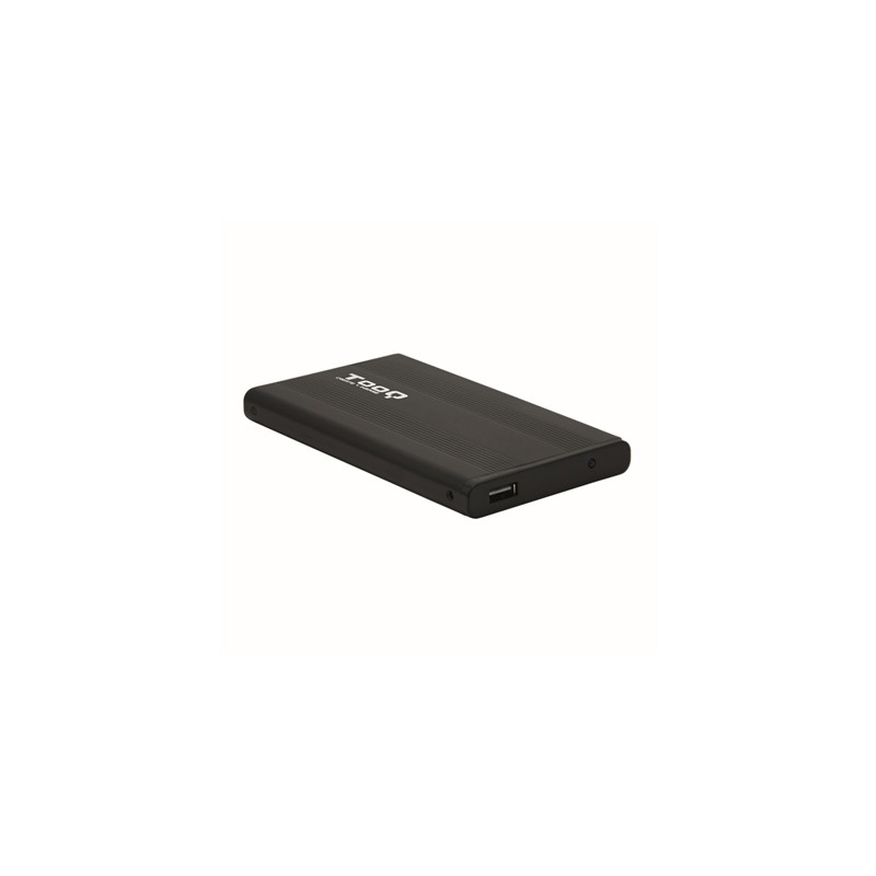 Caja externa tooq tqe - 2510b hdd - ssd 2.5 pulgadas 9.5mm sata usb 2.0 negra