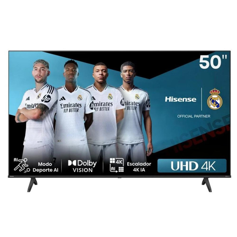 Tv hisense 50 pulgadas led 4k uhd -  50a6n -  smart tv