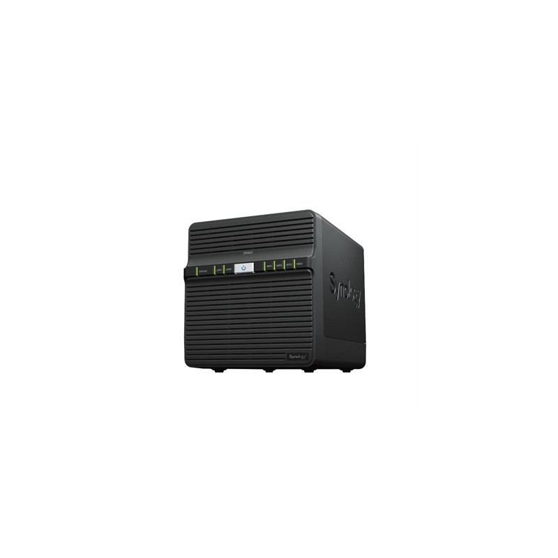 Servidor nas synology disk station ds423 2 gb 4 bahias raid ethernet gigabit