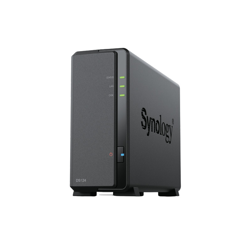 Servidor nas synology disk station ds124 1gb 1 bahias gigabit ethernet