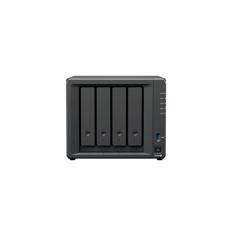 Servidor nas synology ds423+ 2gb 4 bahias raid ethernet gigabit