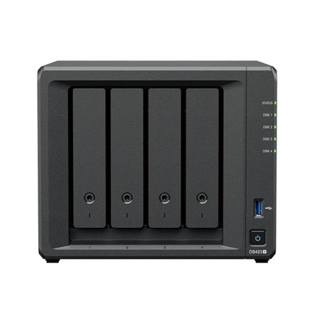 Servidor nas synology ds423+ 2gb 4 bahias raid ethernet gigabit
