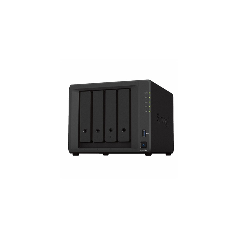Servidor nas synology disk station ds923+ 4gb 4 bahias raid gigabit ethernet