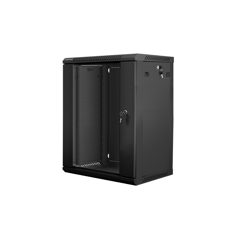 Armario rack lanberg 15u 600x450x769 auto ensamblado 19 pulgadas hasta 60 kg negro
